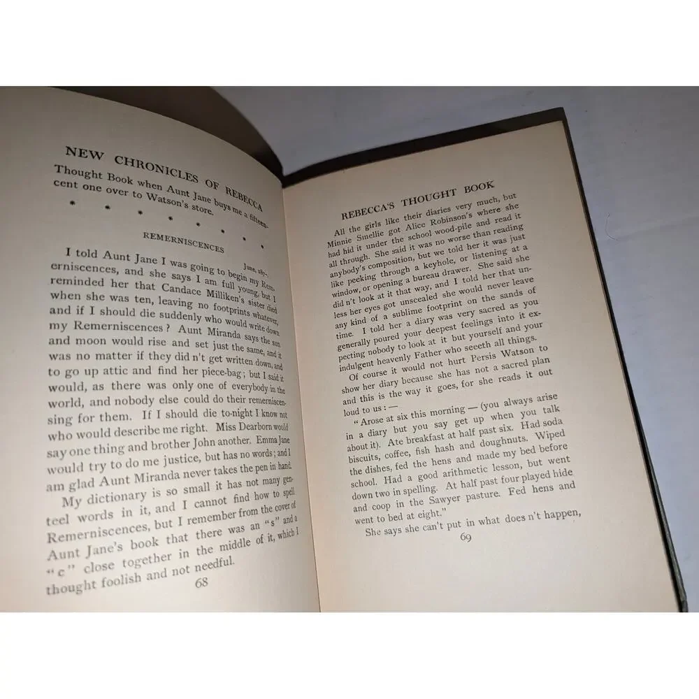 Antique 1907 New Chronicles Of Rebecca Grosset & Dunlap HC Book First Edition
